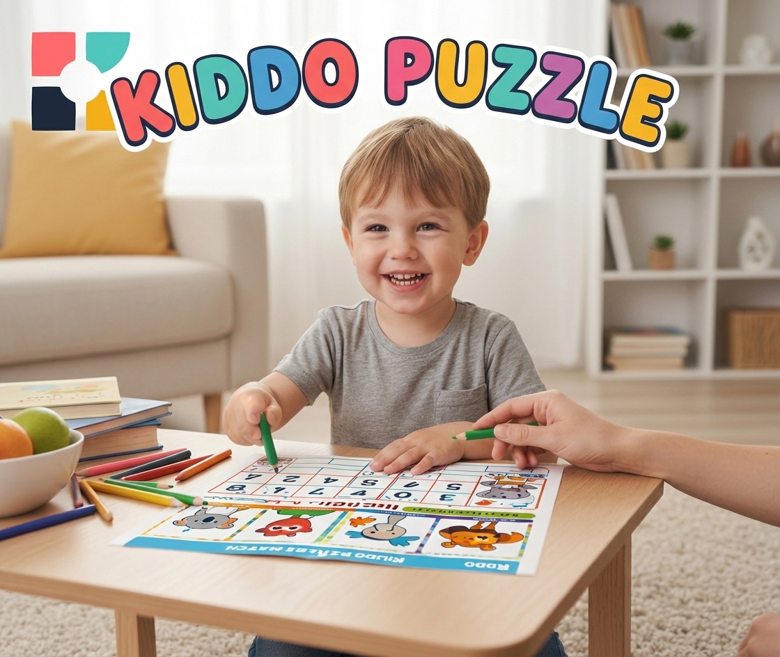 Child playing with puzzle